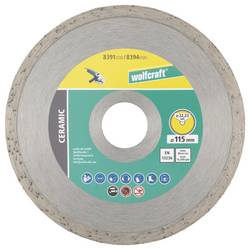 Wolfcraft 8394000 diamantový řezný kotouč 115 mm 1 sada železobeton, Pálená cihla, stavební materiály, beton, univerzální beton, střešní taška, sádra,