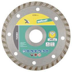 Wolfcraft 8394000 diamantový řezný kotouč 115 mm 1 sada železobeton, Pálená cihla, stavební materiály, beton, univerzální beton, střešní taška, sádra,
