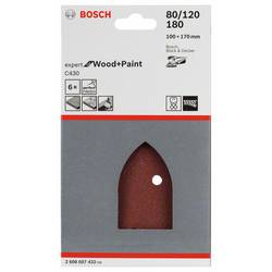 Bosch Accessories C430 2608607432 sada brusného papíru pro delta brusky Zrnitost 80, 120, 180 (d x š) 135 mm x 95 mm 1 sada