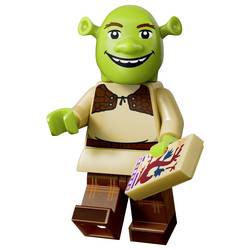6589465 LEGO® Minifigures Série Shrek; malé hračky pro děti od 6 let; 1 ze 12 minifigurek, jako je Shrek, Fiona a Esel v Dreamworks Animation