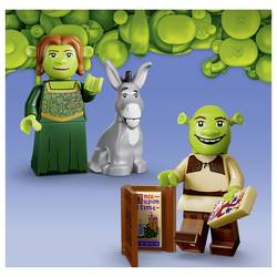 6589465 LEGO® Minifigures Série Shrek; malé hračky pro děti od 6 let; 1 ze 12 minifigurek, jako je Shrek, Fiona a Esel v Dreamworks Animation