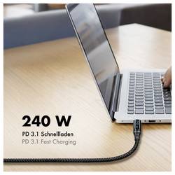 LogiLink Kabel USB-C USB 2.0 USB-C ® zástrčka 2 m černá oboustranně zapojitelná zástrčka CU0447