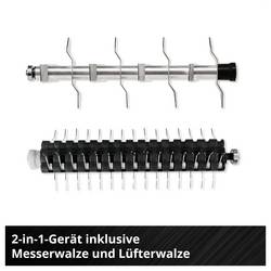 Einhell GC-SA 36/31 Li-Solo Li-Ion akumulátor vertikutátor, provzdušňovač trávníku nastavitelná řídítka, pojízdný, bez akumulátoru, bez nabíječky Pracovní