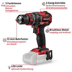 Einhell Professional TP-CD 18/60-T Li-i BL Solo aku příklepový šroubovák, bezkartáčové, 4514237