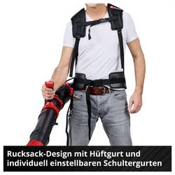 Einhell Professional 3433580 GP-LB 36/280 Li E BL-Solo akumulátor foukač listí, vysavač listí nosný popruh, měkká rukojeť, bez akumulátoru, bez nabíječky 36 V