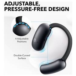 Anker Soundcore AeroFit 2 sluchátka otevřená (On Ear) Bluetooth® stereo černá Nabíjecí pouzdro