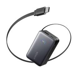 Anker Nano powerbanka 10000 mAh, Průchozí nabíjení, Rychlé nabíjení, černá, Indikátor stavu