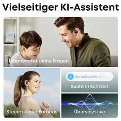 Anker Soundcore AeroFit 2 AI špuntová sluchátka (In Ear) Bluetooth® černá Nabíjecí pouzdro