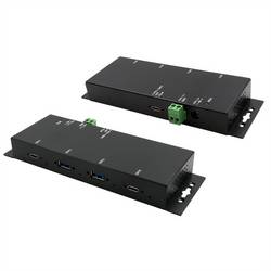 Exsys Exsys EX-1234HMVS - Hub - 4 x USB 3.2 Gen 2 - Desktop, wandmontierbar USB Hub černá