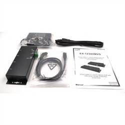 Exsys Exsys EX-1234HMVS - Hub - 4 x USB 3.2 Gen 2 - Desktop, wandmontierbar USB Hub černá