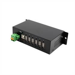 Exsys Exsys EX-1596HMVS - Hub - 6 x USB 2.0 - an DIN-Schiene USB Hub černá