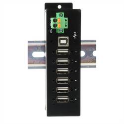 Exsys Exsys EX-1596HMVS - Hub - 6 x USB 2.0 - an DIN-Schiene USB Hub černá