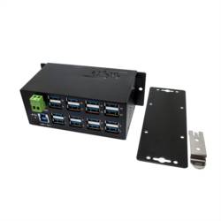 Exsys Exsys EX-1113HMS - Hub - 16 x USB 3.1 Gen 1 - an DIN-Schiene montierbar USB Hub černá