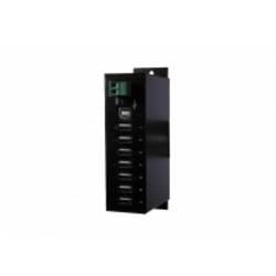 Exsys Exsys Ex 1177HMVS - Hub - 7 x USB 2.0 - an DIN-Schiene montierbar USB Hub černá