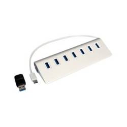 Exsys Exsys Ex 1137 - Hub - 7 x SuperSpeed USB 3.0 USB Hub stříbrná (metalíza)