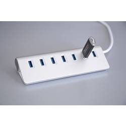 Exsys Exsys Ex 1137 - Hub - 7 x SuperSpeed USB 3.0 USB Hub stříbrná (metalíza)
