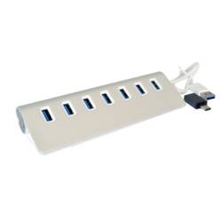Exsys Exsys Ex 1137 - Hub - 7 x SuperSpeed USB 3.0 USB Hub stříbrná (metalíza)