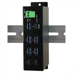 Exsys Exsys EX-1196HMS - Hub - 5 x USB 3.1 Gen 1 + 2 x USB-C USB Hub bílá
