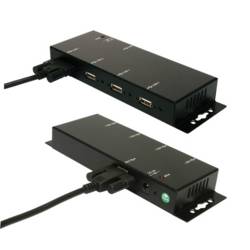 Exsys Exsys Ex 1166HMV - Hub - 4 x USB 2.0 - Desktop USB Hub černá