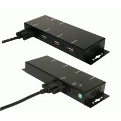 Exsys Exsys Ex 1166HMV - Hub - 4 x USB 2.0 - Desktop USB Hub černá