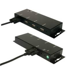 Exsys Exsys Ex 1166HMV - Hub - 4 x USB 2.0 - Desktop USB Hub černá