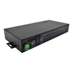 Exsys Exsys EX-1116HMVS - Hub - 16 x USB 3.1 Gen 1 USB Hub černá