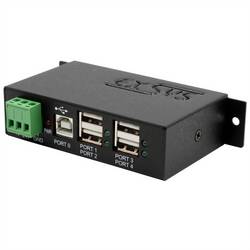 Exsys EXSYS - USB 2.0 Hub 4-Port extern Din-Rail Kit USB Hub černá