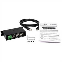 Exsys EXSYS - USB 2.0 Hub 4-Port extern Din-Rail Kit USB Hub černá