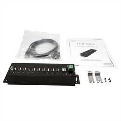 Exsys EXSYS - USB 2.0 HubÜberspannungsch. 15KV ESDÜberspannungss. inkl USB Hub černá