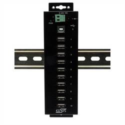 Exsys EXSYS - USB 2.0 HubÜberspannungsch. 15KV ESDÜberspannungss. inkl USB Hub černá