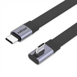 Roline USB kabel USB 4.0 USB-C ® zástrčka, USB-C ® zástrčka 0.80 m černá stíněný 11.02.9098