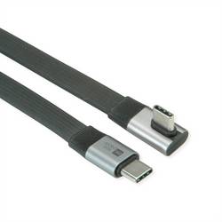 Roline USB kabel USB 4.0 USB-C ® zástrčka, USB-C ® zástrčka 0.80 m černá stíněný 11.02.9098