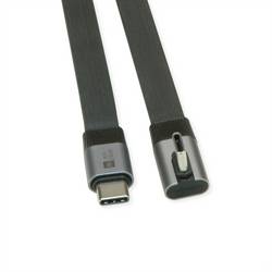 Roline USB kabel USB 4.0 USB-C ® zástrčka, USB-C ® zástrčka 0.80 m černá stíněný 11.02.9098