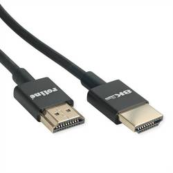 Roline HDMI kabel Zástrčka HDMI-A, Zástrčka HDMI-A 1.00 m černá 11.04.5923 8K UHD HDMI kabel