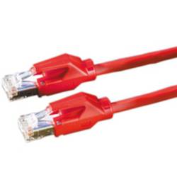 Secomp 21.05.2151 RJ45 síťové kabely, propojovací kabely CAT 6 S/FTP 15.00 m červená (jasná) dvoužilový stíněný, bez halogenů, samozhášecí 1 ks