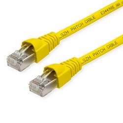 Telegärtner 100008923 RJ45 síťové kabely, propojovací kabely CAT 6A S/FTP 7.00 m žlutá dvoužilový stíněný, s ochranou, samozhášecí 1 ks