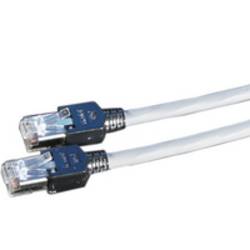 Secomp 21.05.5020 RJ45 síťové kabely, propojovací kabely CAT 5e SF/UTP 2.00 m šedá dvoužilový stíněný, bez halogenů, samozhášecí 1 ks