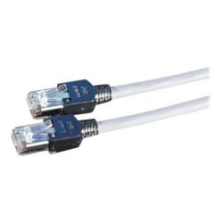 Secomp 21.05.5020 RJ45 síťové kabely, propojovací kabely CAT 5e SF/UTP 2.00 m šedá dvoužilový stíněný, bez halogenů, samozhášecí 1 ks