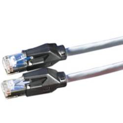 Secomp 21.05.6000 RJ45 síťové kabely, propojovací kabely CAT 6 S/FTP 0.50 m šedá dvoužilový stíněný, bez halogenů, samozhášecí 1 ks