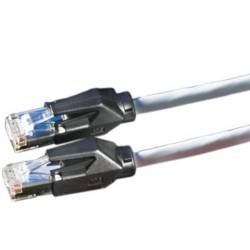 Secomp 21.05.6000 RJ45 síťové kabely, propojovací kabely CAT 6 S/FTP 0.50 m šedá dvoužilový stíněný, bez halogenů, samozhášecí 1 ks