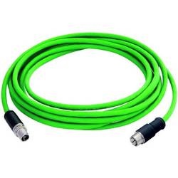 Telegärtner 100017377 M 12 síťové kabely, propojovací kabely CAT 6A S/FTP 2 m zelená 1 ks