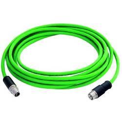 Telegärtner 100017377 M 12 síťové kabely, propojovací kabely CAT 6A S/FTP 2 m zelená 1 ks