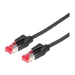 Secomp 21.05.0055 RJ45 síťové kabely, propojovací kabely CAT 6 S/FTP 5.00 m černá dvoužilový stíněný, bez halogenů, samozhášecí 1 ks