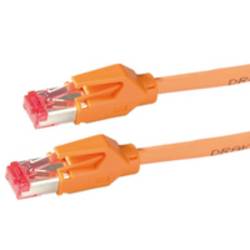 Secomp 21.05.2035 RJ45 síťové kabely, propojovací kabely CAT 6 S/FTP 3.00 m oranžová dvoužilový stíněný, bez halogenů, samozhášecí 1 ks
