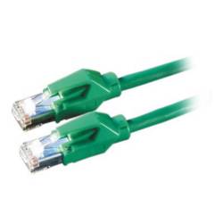 Secomp 21.05.2023 RJ45 síťové kabely, propojovací kabely CAT 6 S/FTP 2.00 m zelená dvoužilový stíněný, bez halogenů, samozhášecí 1 ks