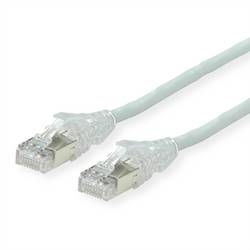 Secomp 21.05.0702 RJ45 síťové kabely, propojovací kabely CAT 6A S/FTP 2.00 m šedá dvoužilový stíněný, bez halogenů, samozhášecí 1 ks