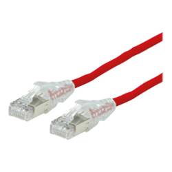 Secomp 21.05.0551 RJ45 síťové kabely, propojovací kabely CAT 6A S/FTP 5.00 m červená (jasná) dvoužilový stíněný, bez halogenů, samozhášecí 1 ks