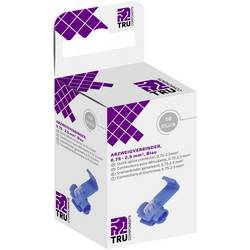TRU COMPONENTS T1904C037, samořezná rychlospojka, 0.75-2.50 mm², kontakty 2, modrá, 10 ks
