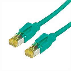 Secomp 21.05.9503 RJ45 síťové kabely, propojovací kabely CAT 6A S/FTP 0.50 m zelená dvoužilový stíněný, bez halogenů, samozhášecí 1 ks