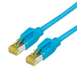 Secomp 21.05.9534 RJ45 síťové kabely, propojovací kabely CAT 6A S/FTP 3.00 m modrá dvoužilový stíněný, bez halogenů, samozhášecí 1 ks